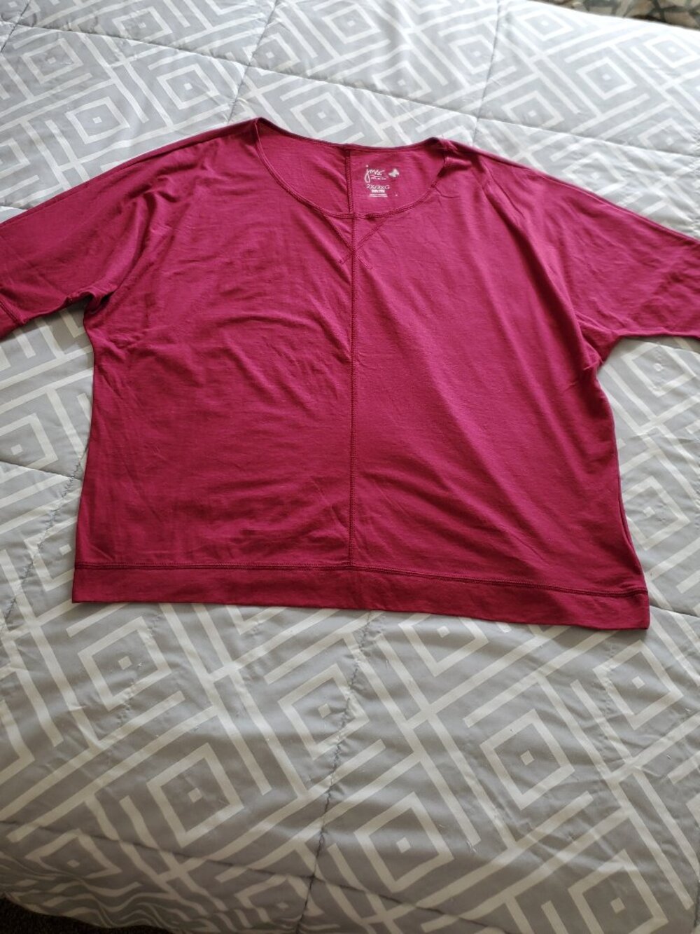JMS 2X Dolman Sleeve Knit Top Shirt